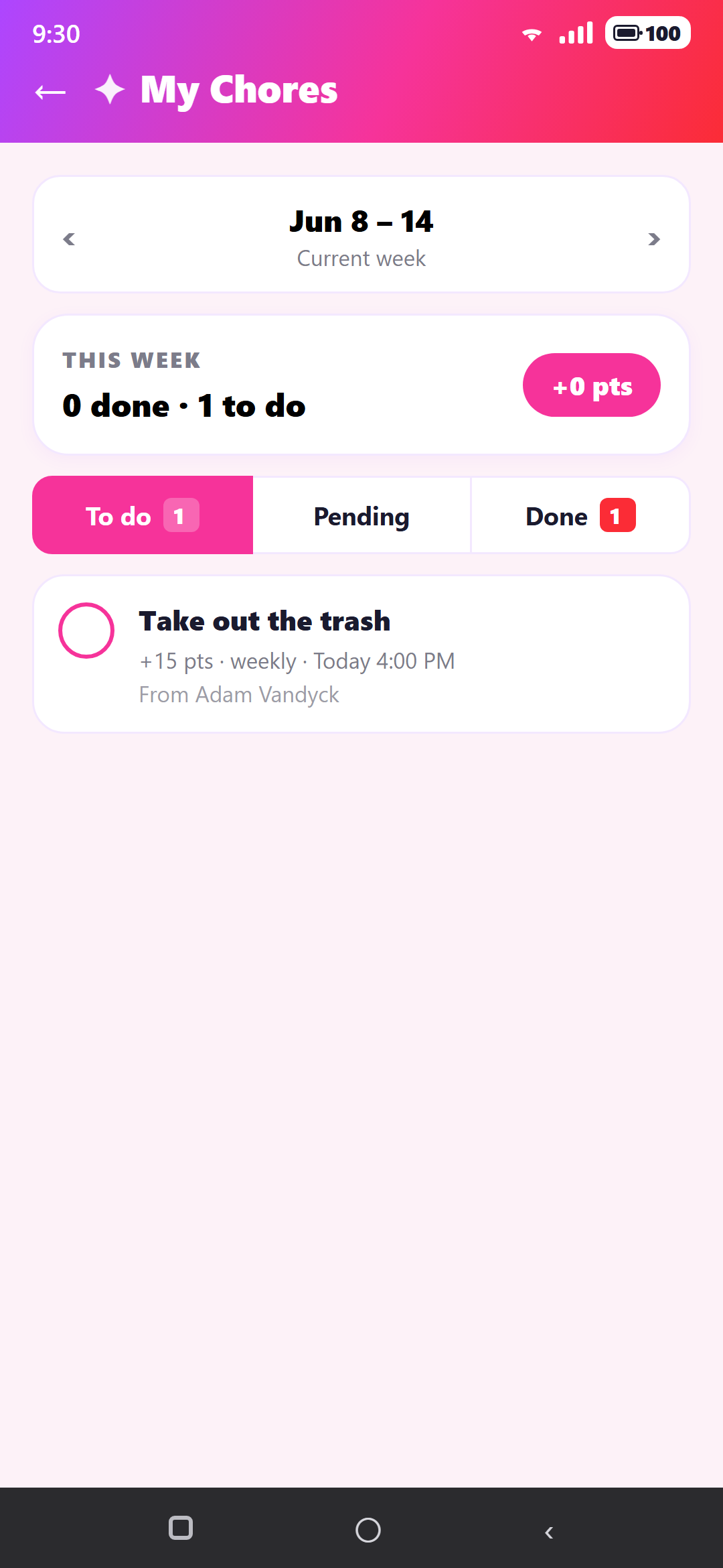 Buddy My Chores To-do